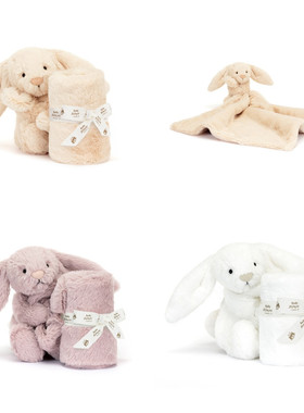 英国代购正品 09.15 jellycat  Luxe Bunny奢华兔子安抚巾礼盒装