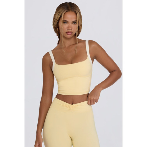 英国代购正品07.26 名品ohpolly 女装新款 吊带修身高腰纯色背心