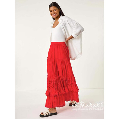 英国代购正品04.02 名品NEXT 女装新款 时尚长款百搭半身裙