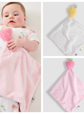 英国代购正品01.02 Lemon Comforter 趣味的水果安抚巾 毛绒玩偶