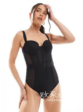 英国代购正品07.09 2025潮流导向 女装新款 吊带深色舒适连体衣