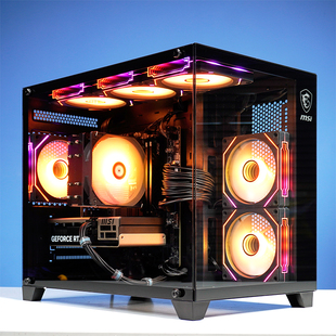 9600X游戏电脑9700X 14600KF 微星海景房RTX5060TI 16G显卡14400F