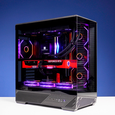 无边框海景房微星5070TI魔龙姬显卡9700X 7800X3D 9800X3D电脑AMD