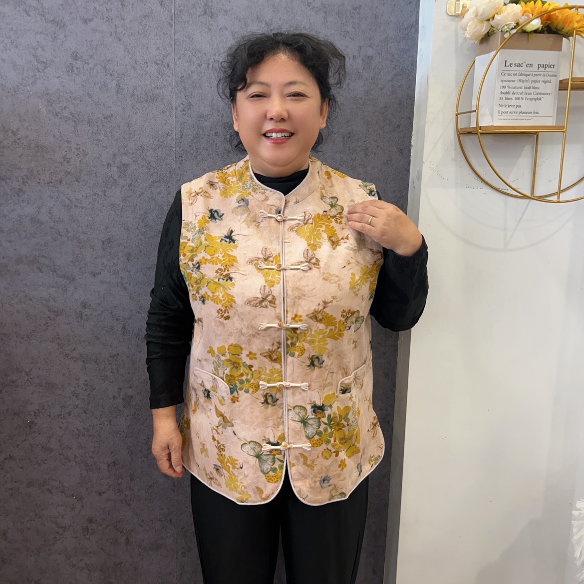 老少皆宜~新中式国风马甲女2025年秋季新款中年复古坎肩无袖外套