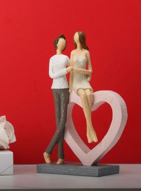 欧式新郎新娘婚礼树脂礼物可爱女孩人物玩偶蛋糕装饰品蛋糕装饰