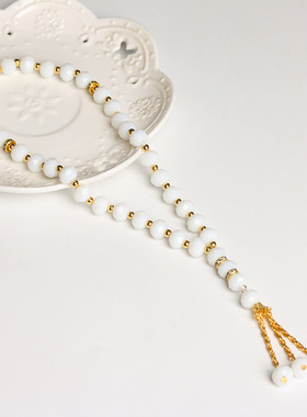 泰斯比哈 塔斯比海 太思碧哈 太斯比哈 33颗10MM水晶念珠中东赞珠