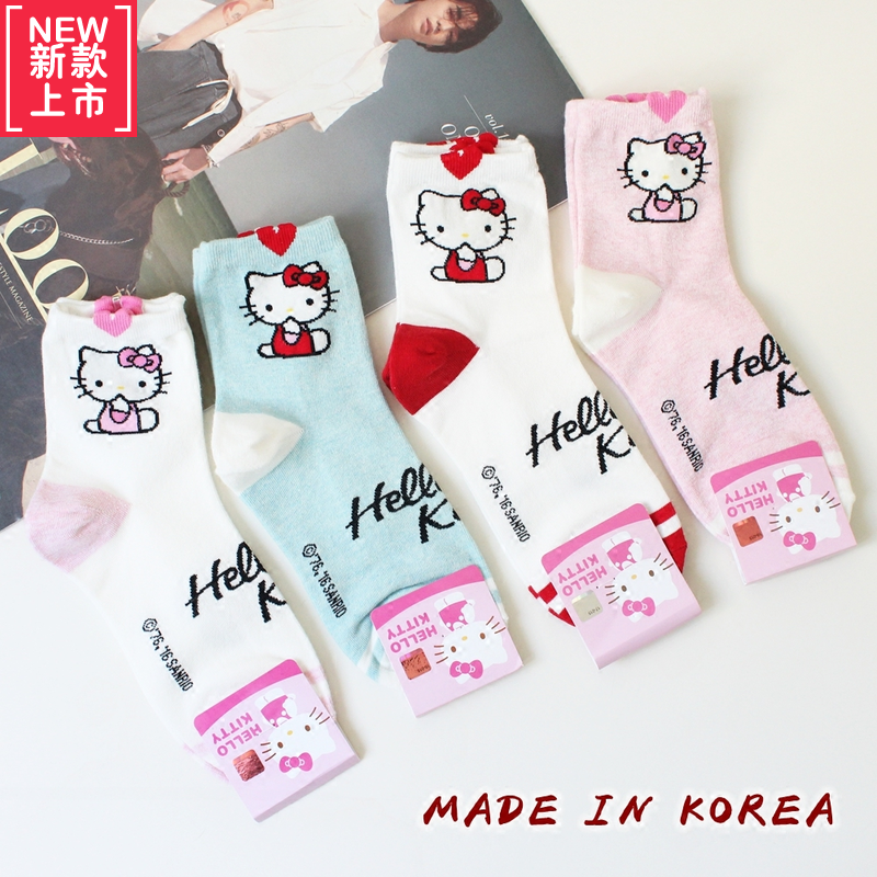 Íà×ÓÅ®º«¹ú½ø¿Úkikiyasocksпîhello kitty´¿ÃÞÍàÑüÁ¢ÌåС°®ÐÄ