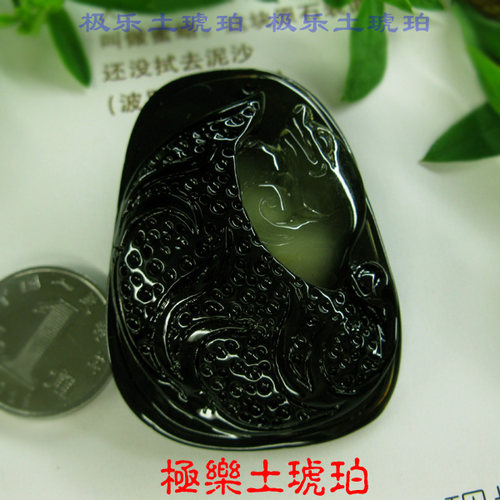 金绞蜜吊坠天然琥珀