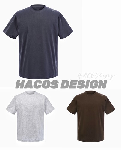 HACOS凉感运动T恤轻量化高弹紧身百搭塑性显身材修身T恤 休闲上衣