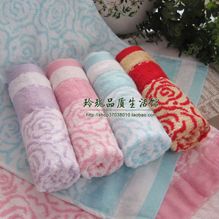 正品爱立雅竹纤维毛巾 澡巾 玫瑰之约提花毛巾3476 柔软