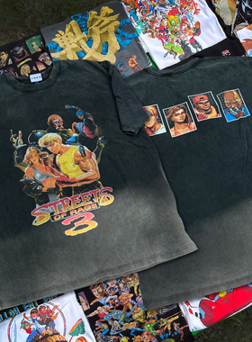 【原创】16BIT风格 怒之铁拳3 复古游戏T恤手绘像素短袖