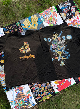 【原创】16BIT风格 MD 幽游白书 复古游戏T恤手绘像素短袖