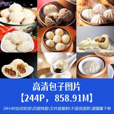 高清餐饮美食包子早餐点心菜品图片菜谱促销单张设计海报精选素材