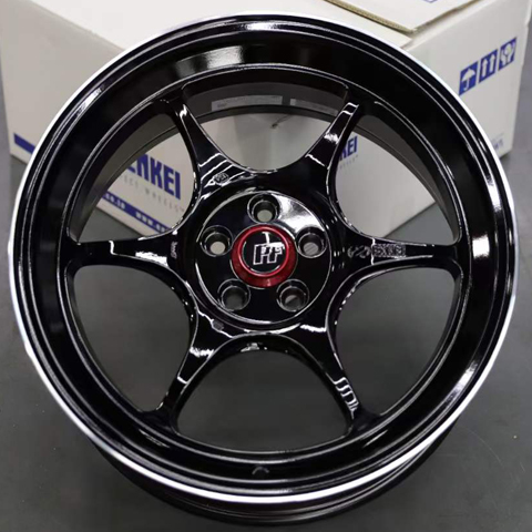 日本ENKEI PF06  MAT旋压15/16/17/18/19寸 单六辐深凹抛边轮毂