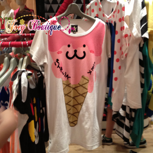 thumbnail for Global Purchase Double Crown Store Hong Kong Purchase Hyoma Ice Cream White T-Shirt Shanghai Spot