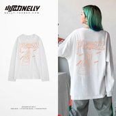 秋装 t恤秋季 男女情侣2026新款 长袖 女上衣服 打底衫 韩国初秋韩版