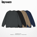 NELY小尼力圆领卫衣男女2025秋冬新款 外套潮 纯色宽松加绒上衣男士