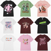 T恤男女潮牌字母印花休闲百搭打底体恤衫 圆领短袖 夏季 ins精梳棉