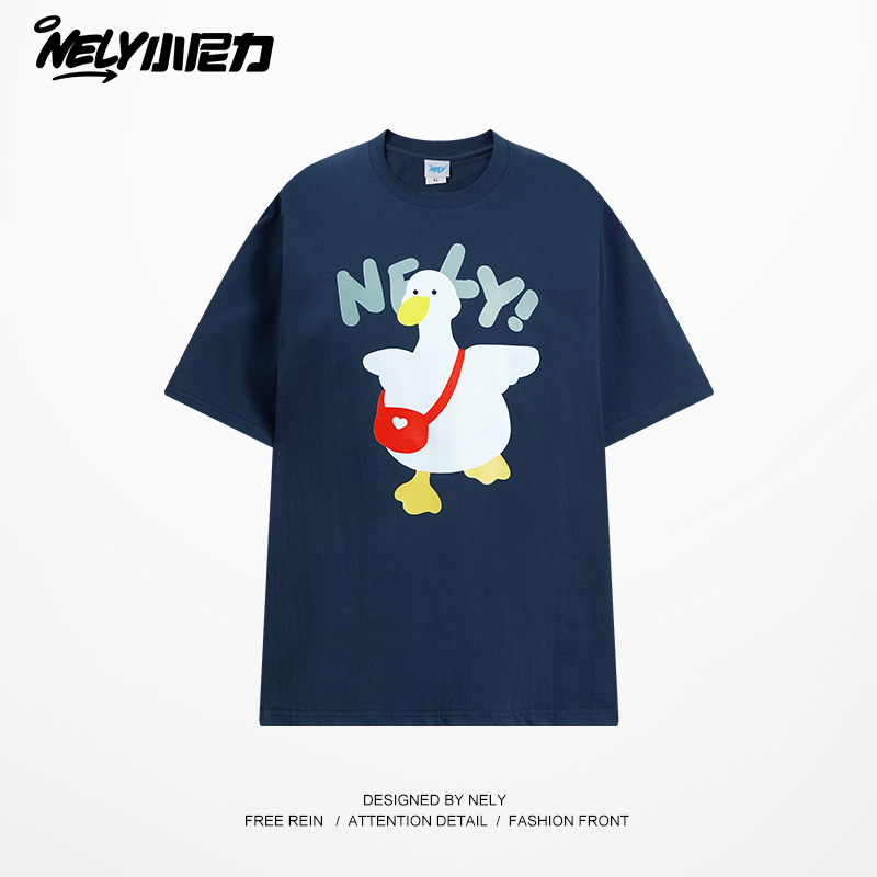 小尼力260克复古短袖T恤