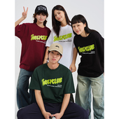 T恤TEE中袖 T恤男潮创意涂鸦半袖 圆领体恤日系复古宽松短袖 夏季