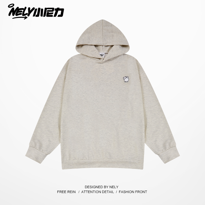 小尼力复古潮牌连帽卫衣