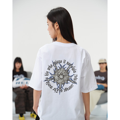 短袖T恤小尼力夏季宽松oversize