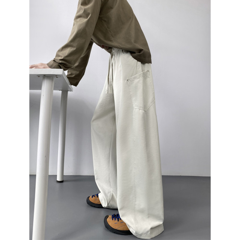 潮流百搭男生休闲裤夏季宽松直筒裤青少年学生春秋运动卫裤长裤子