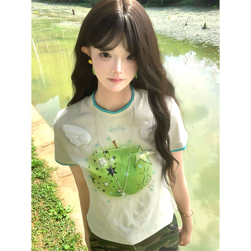 纯棉短袖t恤女夏季宽松