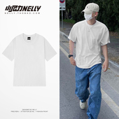 男女同款 25SS 新款 宽松短袖 纯色纯棉T恤国潮牌休闲打底衫 上衣夏季