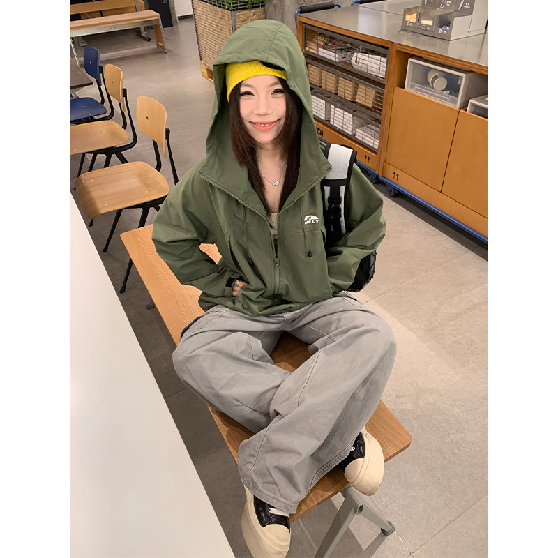 小尼力户外防晒冲锋衣外套男女夏季薄款连帽夹克防风防水登山服