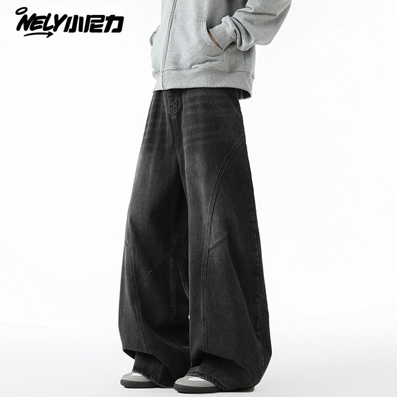 潮牌工装牛仔长裤裤子