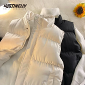 秋冬季 背心 棉衣马甲男ins潮牌宽松立领坎肩外套港风潮流外穿无袖