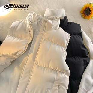 秋冬季 背心 棉衣马甲男ins潮牌宽松立领坎肩外套港风潮流外穿无袖