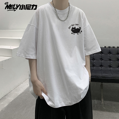 重磅白色短袖T恤夏季2024新款