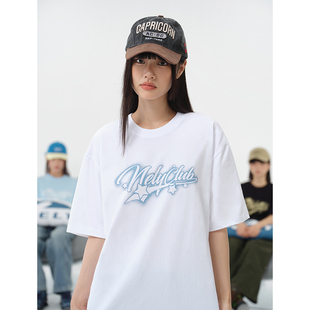 百搭半袖 T恤男女2026夏新款 上衣 星星字母纯棉短袖 NELY小尼力美式