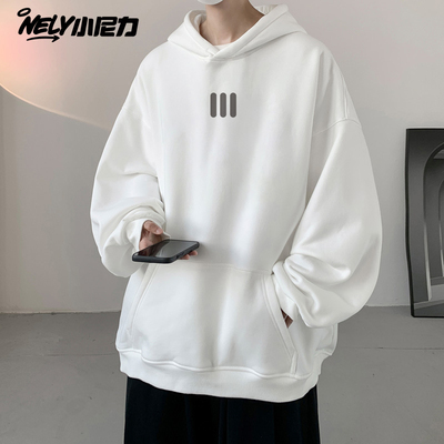 小尼力复古潮牌连帽卫衣