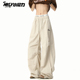 阔腿长裤 男女潮高级感宽松工装 复古廓形弯刀休闲裤 NELY小尼力美式