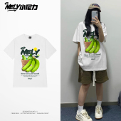 纯棉上衣bf学生 新款 NELY小尼力国潮牌ins香蕉印花短袖 T恤2026夏季