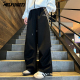 休闲裤 冬季 男士 三条杠条纹运动卫裤 宽松直筒裤 子2026新款 裤 加绒裤