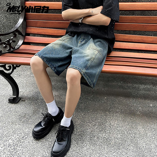 小尼力ins牛仔短裤中裤