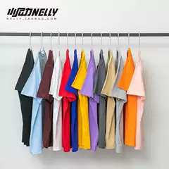 Xiaonili Bf American-Style Heavyweight Pure Cotton Short-Sleeve T-Shirt for Men and Women, Basic Solid Color Oversize White Tee