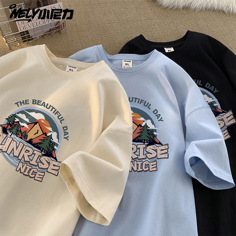 小尼力短袖男女夏季新款纯棉t恤