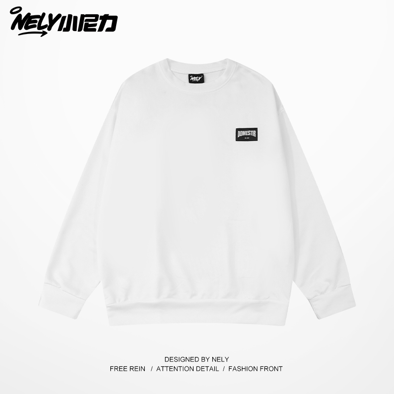 设计感宽松慵懒圆领卫衣