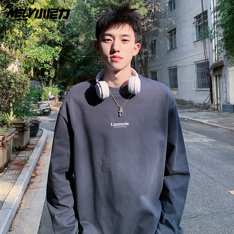 小尼力复古潮牌长袖T恤