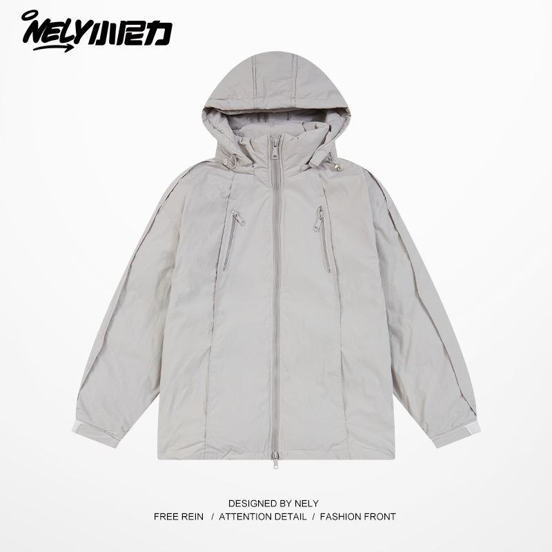 小尼力复古棉衣夹克外套