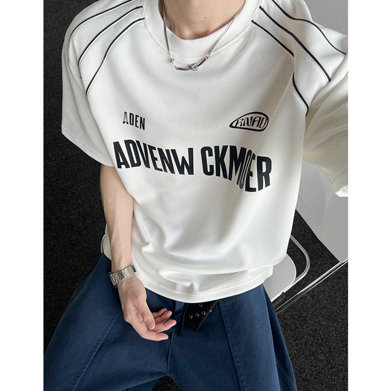 小尼力复古印花短袖T恤