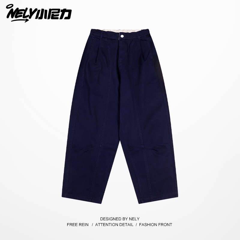 日系复古潮牌阔腿裤秋季