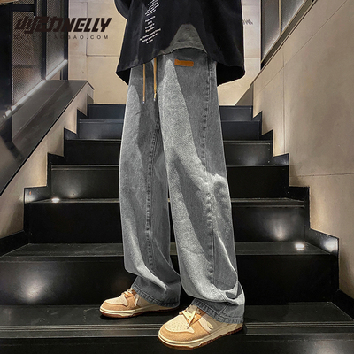 小尼力秋冬直筒休闲裤牛仔裤长裤