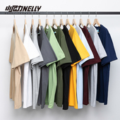 t恤男士 夏2026新款 纯色新疆棉打底衫 ins短袖 白色体恤半袖 上衣潮牌