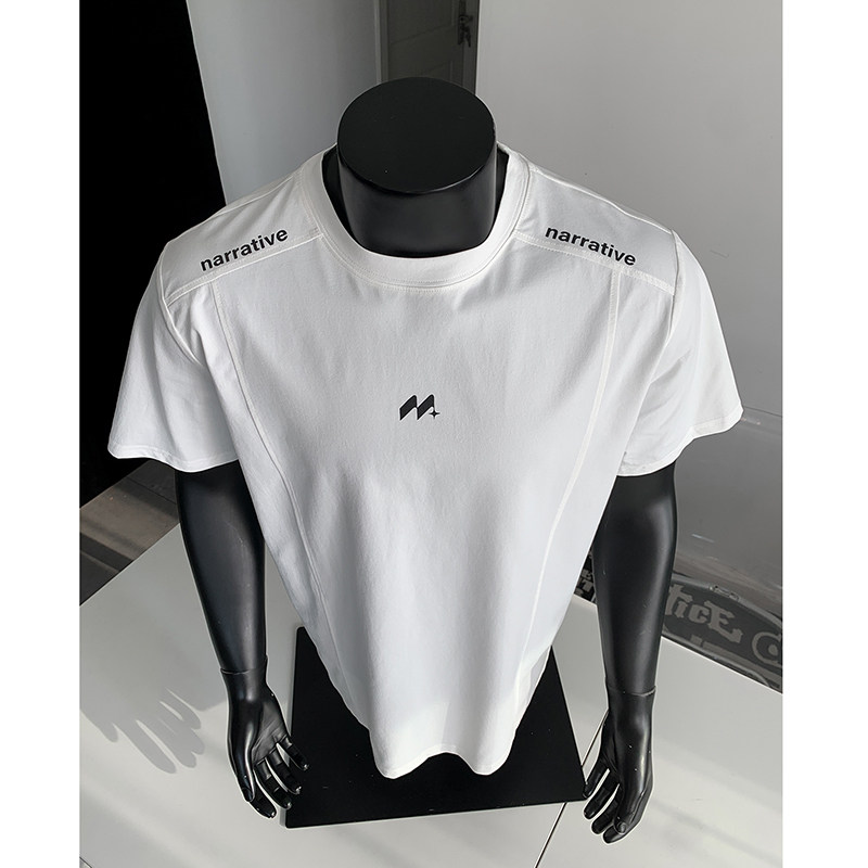 小尼力潮牌拼接短袖T恤